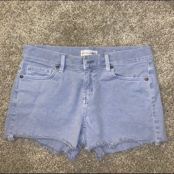 LOFT Light Blue Jean Shorts size 25 - Picture 3 of 11